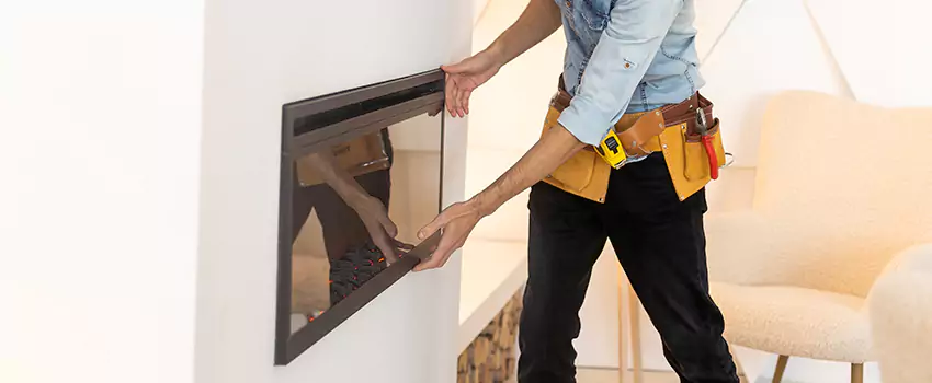 Metal Fireplace Installation in Agoura Hills, California