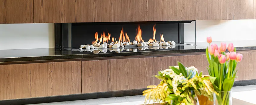 Double-height Fireplace Design Refurbishment in Agoura Hills, California